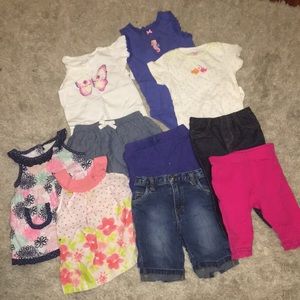 Bundle of baby girl (9 month) clothes